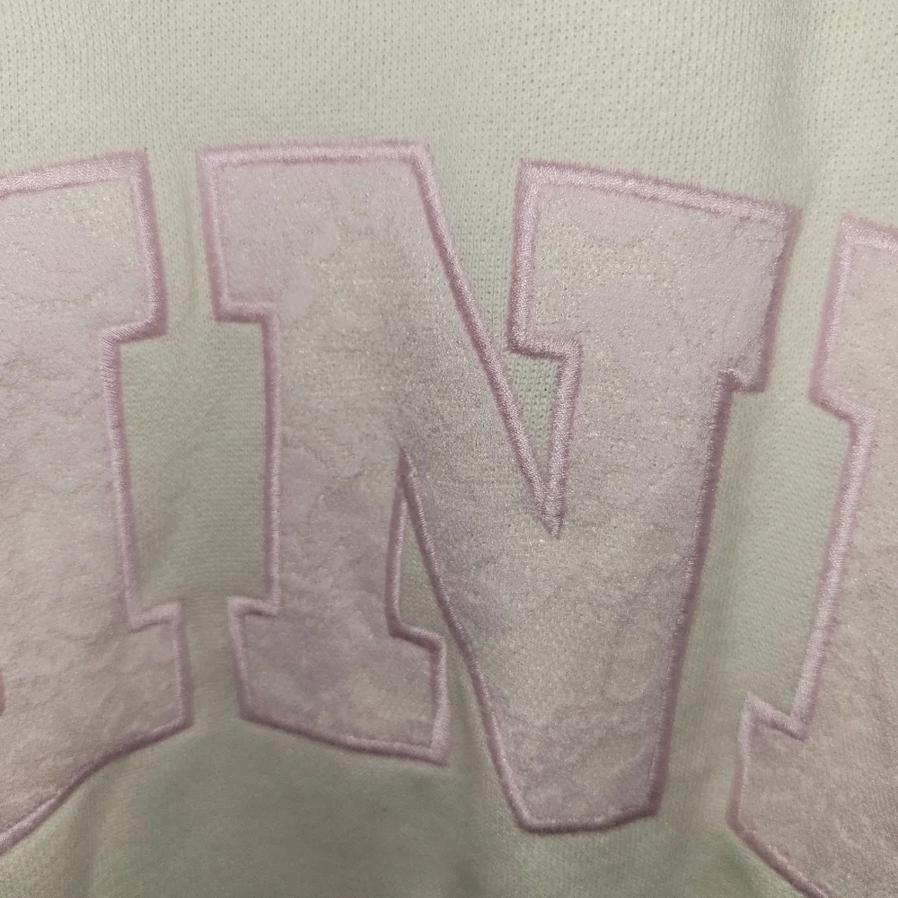 PINK Victoria's Secret Cream Crewneck Sweater